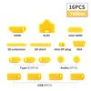 Notebook Dust Plug USB Type C HDMI Interface Dust Protector Cover Dustproof Stopper For Laptop Accessories Anti-Dust Caps Set2