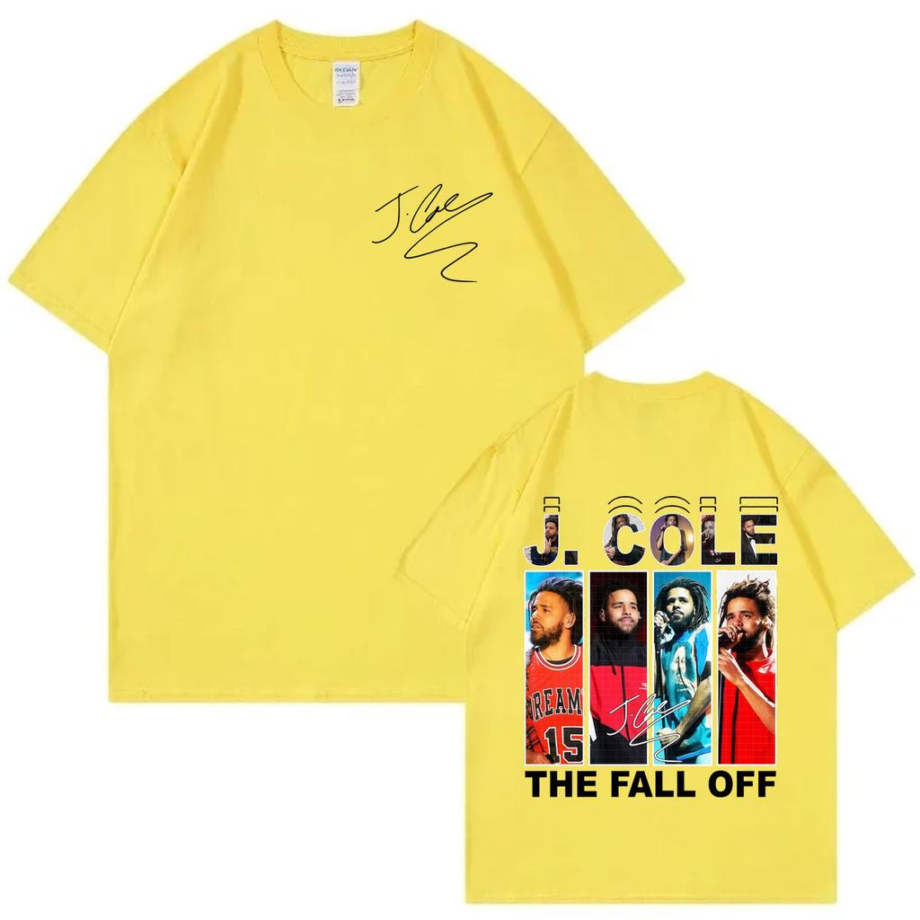 Rapper J Cole Graphic T Shirts The Fall Off Tour 2026 Merch Tshirt Men Women Clothing High Quality Fashion Short Sleeve T Shirt