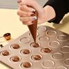 35 Löcher Backform aus Kohlenstoffstahl Macarons Backmatte Antihaft-Backgeschirr Ofen-Backform Desserttablett Kuchenform