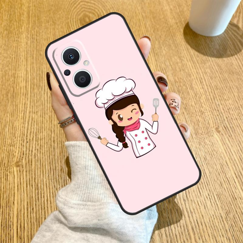 Cooking Chef Funda For OPPO Reno 12F 11F 13F 14F 8T 8 Lite 10 11 12 13 14 OPPO Find X8 X6 X5 X9 Pro Case