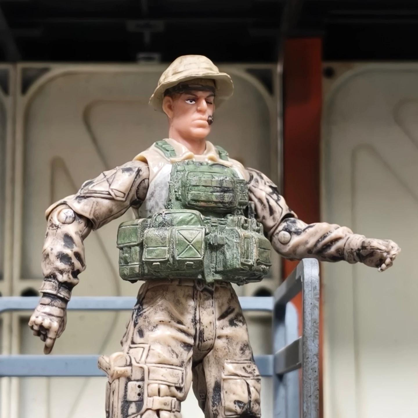 

3.75 Inch Us Army Ranger Sniper And Marine Corps Action Figure Set Fully Articulated Military Soldier Toy