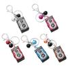 Keychain Lightweight Portable LED Sound Light Design Retro Camera Shape Key Chain Bag Backpack Keyring Pendant Accessory