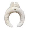 Winter and Autumn Cute Rabbit Teddy Bear Plush Wide-brimmed Hairband with High Crown-shaped Face Mask Hair Press Headband