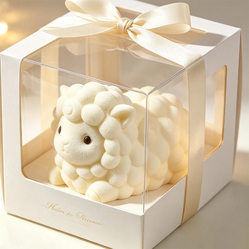 Food Grade Sheep Shaped Silicone Mold Non Stick Surface Easy Demould For Homemade Mousse Cake Chocolate Dessert Baking