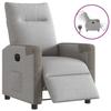 VidaXL Electric Recliner Armchair Cloud Grey Fabric 3324079