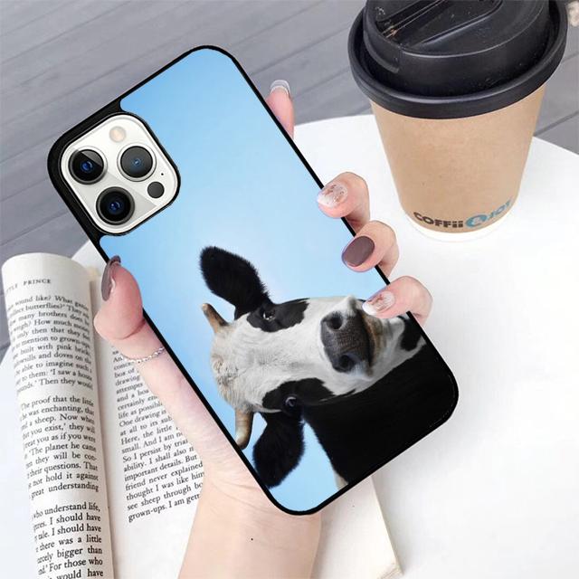 Cow cute spot cartoon print Phone Case Cover for iPhone 17 Air 16 16e 15 12 11 13 14 Pro Max Apple Plus Coque
