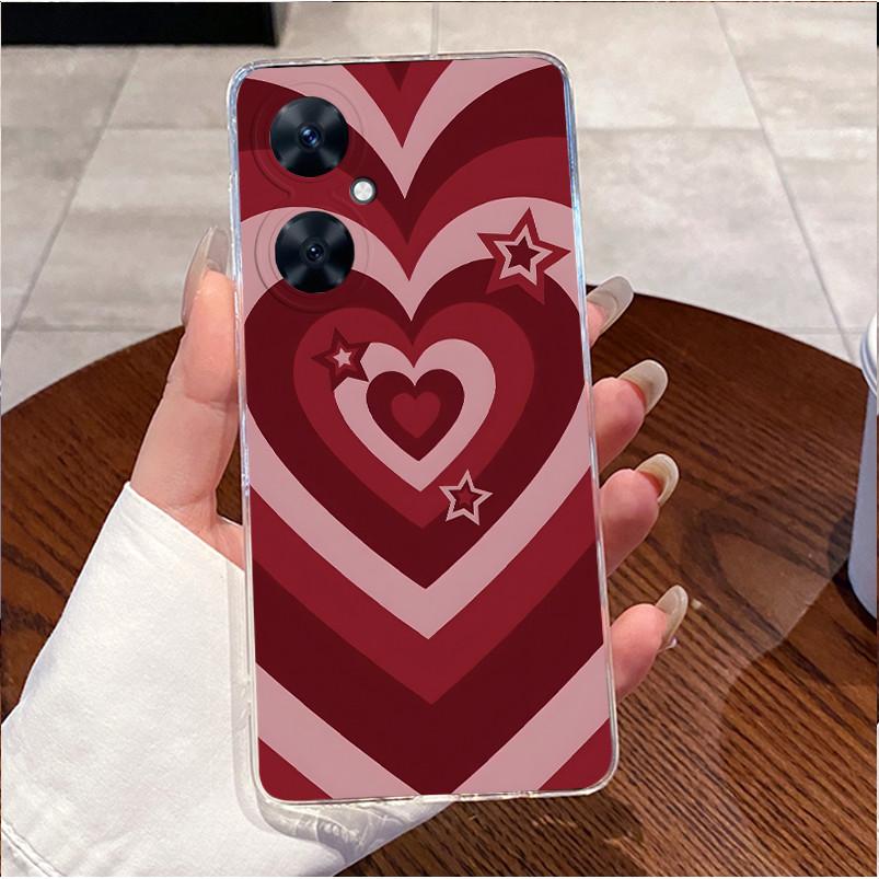 For Huawei nova 11i Case Luxury Heart Rabbit Silicone Soft Slim Clear TPU Back Cover For Huawei Nova11i MAO-LX9 MAO-LX9N Casing