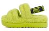 Fluff Shearling Fuzzy Slippers Women's Lime 1120876-KLM