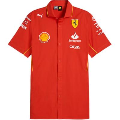Ferrari Bequemes Modisches Vielseitiges Kurzarmhemd Herrenhemden Rot 763601-01
