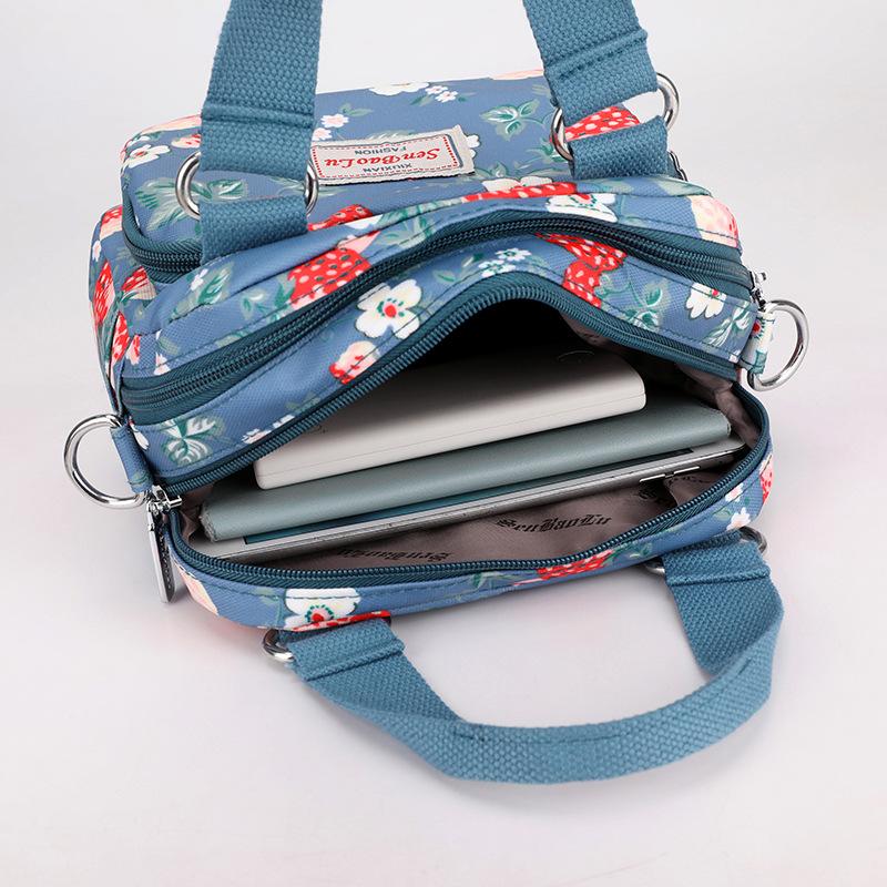 Afslappet Håndtaske med Print Let og Vandafvisende Enkelt-skulder Crossbody Taske til Shopping