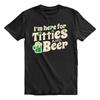 Here For Titties and Beer St Patrick's Day T-shirt For Men and Women Shirt Top