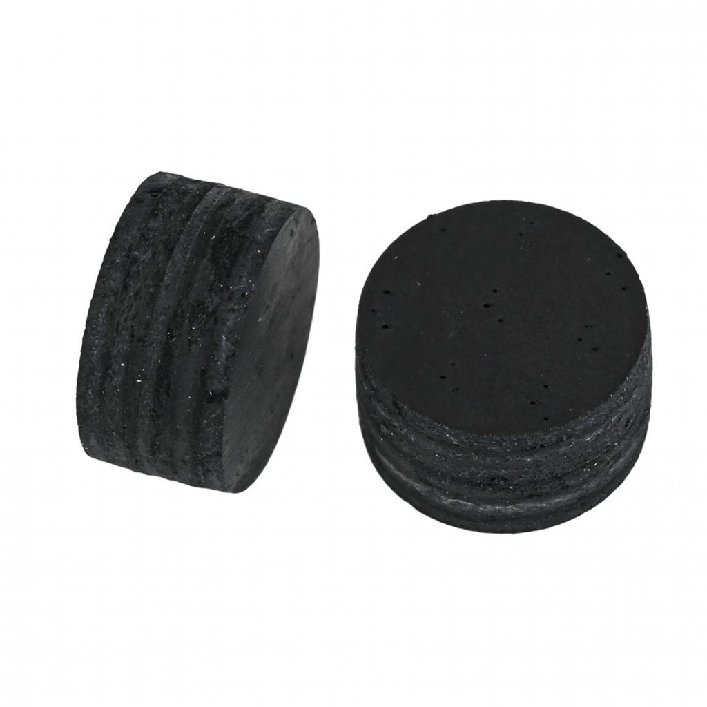 Pool Cue Tips 2 Pcs 14 Mm Dia 8 Mm Tall Cattlehide Leather for US Billiard