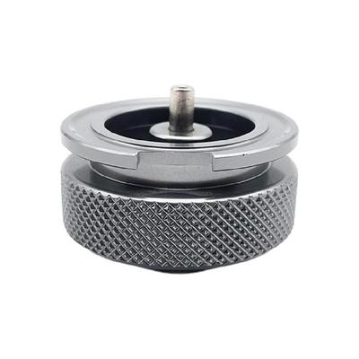 Flat To Cartridge Gas Cylinders Converter Light Weight Aluminum Camping Adapter Conversion Head Easy To Install