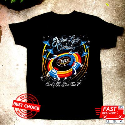 Electric Light Orchestra Out Of The Blue Tour 1978 T-Shirt S-3XL Q9685 Unisex T-Shirt