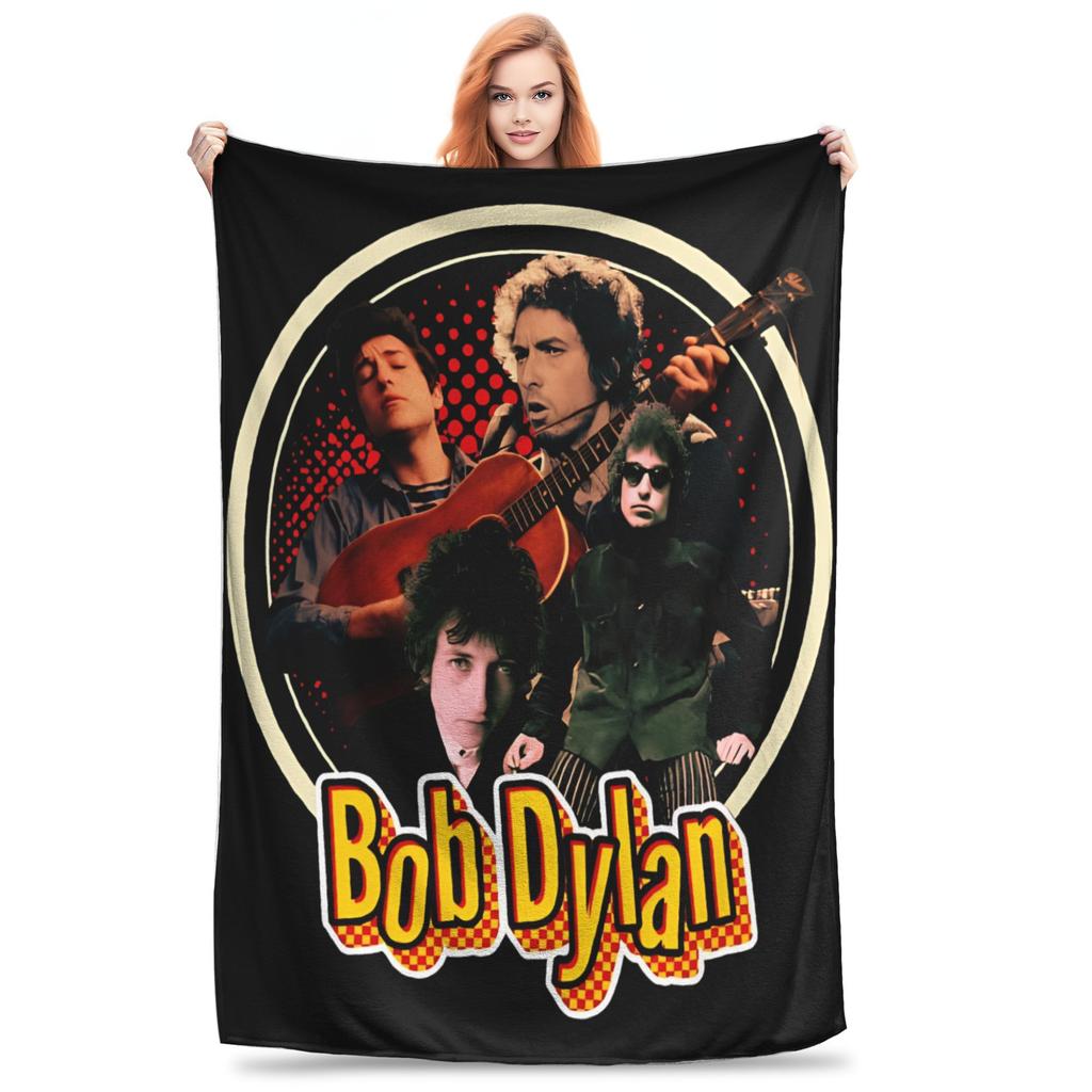 Bob Dylan Singer Folk Music Blanket Multi-size Super Soft and Warm  Throw Blankets for Sofa Couch and Bed