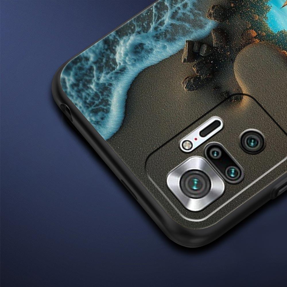 Ocean Coastal Seashell Seaweed Pattern Phone Case Cover for Redmi 14C 13C 12 10C Note 14 13 12 10 11 Pro Plus K40 Pro Soft TPU