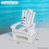 Creative Folding Beach Chair Phone Holder - Cute, Small Furniture and Photo Prop Ornament