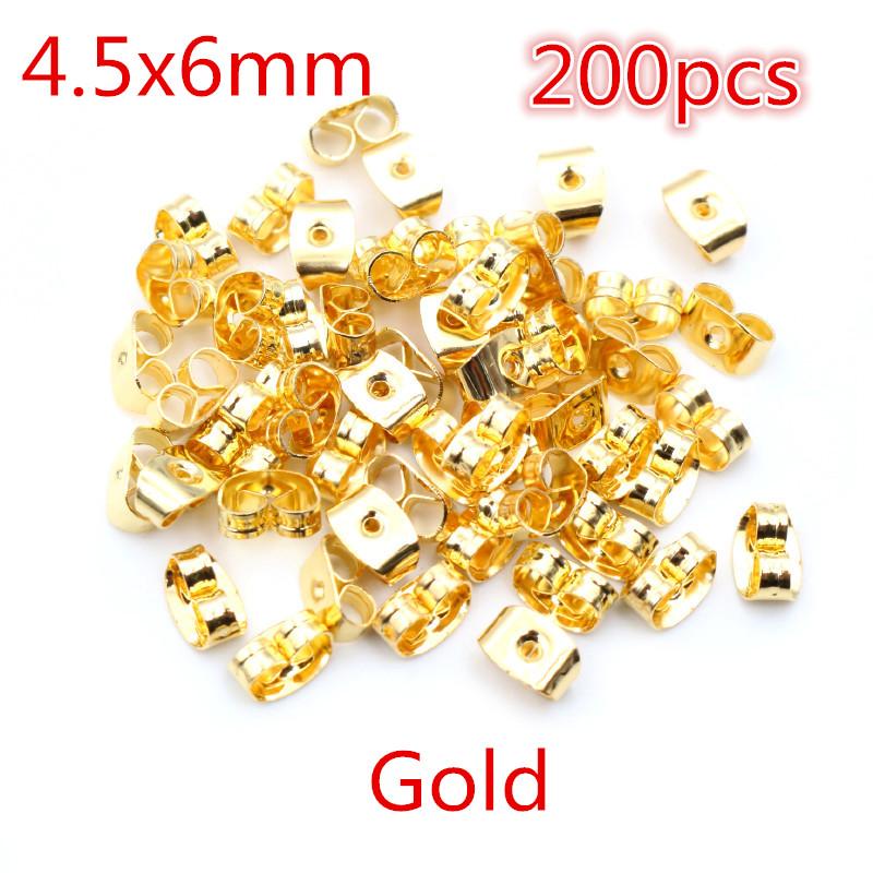 Multi-colors Metal and Plastic Earring Back Plug Cap Nail Accessories Anti-allergic Anti-inflammatory DIY Jewelry Accessories