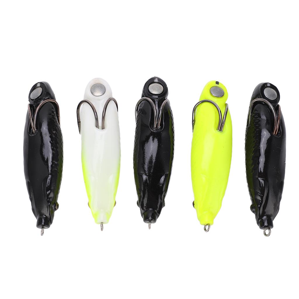 5Pcs Long Shot Frog Bait Artificial Caterpillar Fog Lure Fishing Accessories for Rivers Banks