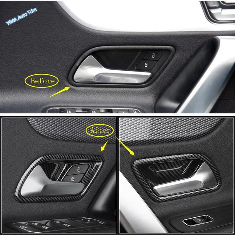 Inner Door Armrest Handle Bowl Decoration Frame Cover Trim Fit For Benz A Class W177 A200 A220 / CLA 200 C118 W118 - 2025