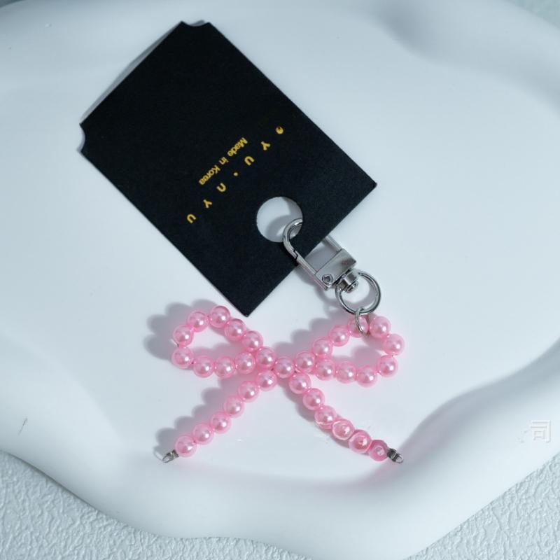 

Sweet Faux Pearl Bow Charm Decorative Keychain/Handbag Accessory Bows Valentines