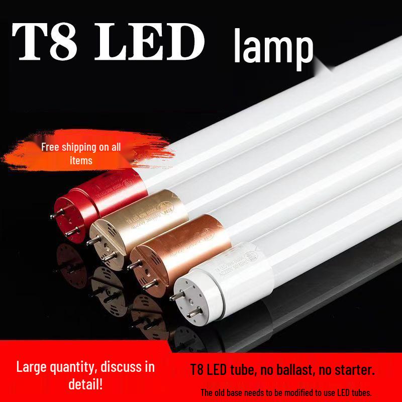 T8 LED Tube Light Strip Set: 1.2m Super Bright Daylight Tube with Bracket
