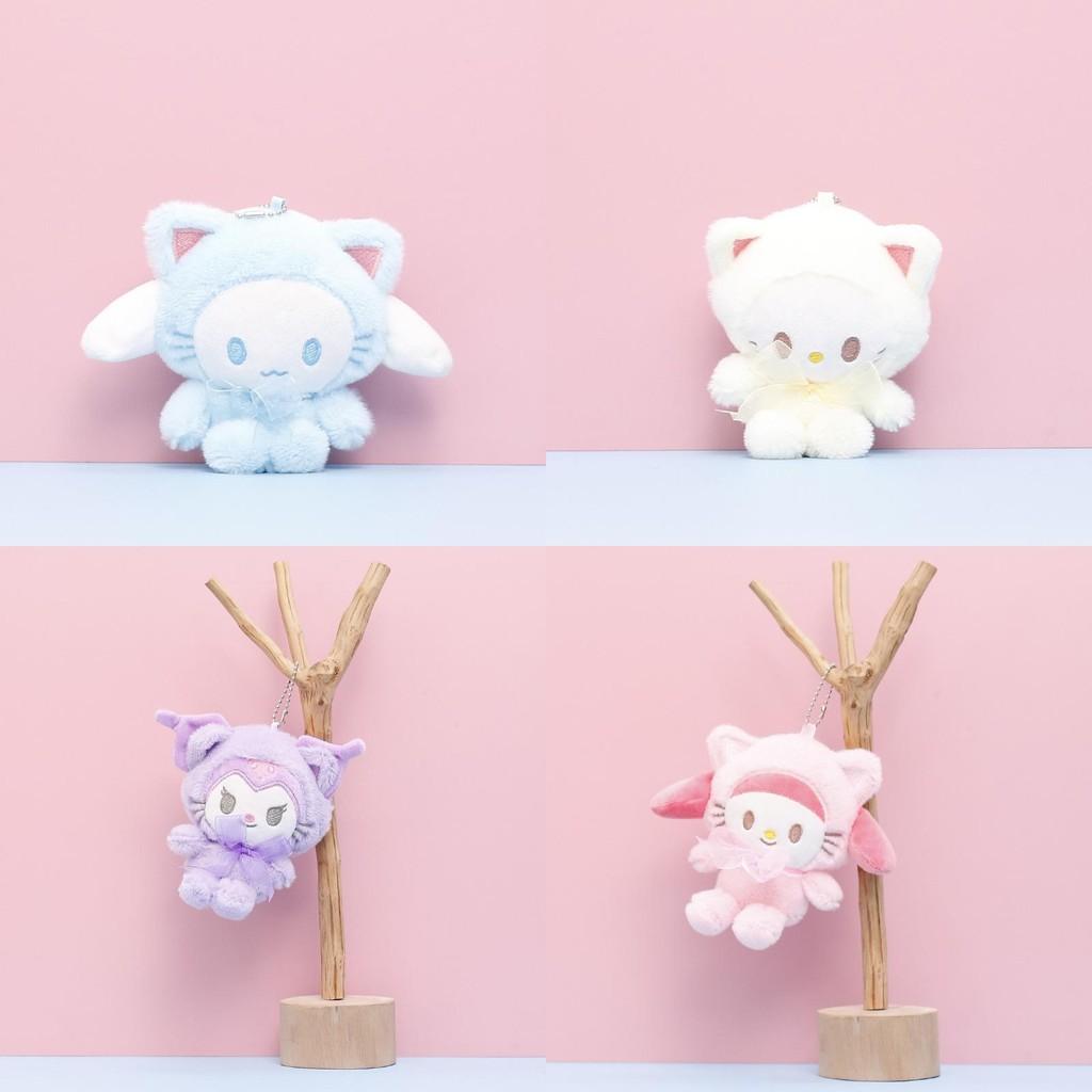 Soft And Fluffy Sanrio Character Plushies Kuromi Cinnamoroll Cute Animal Dolls For Girls