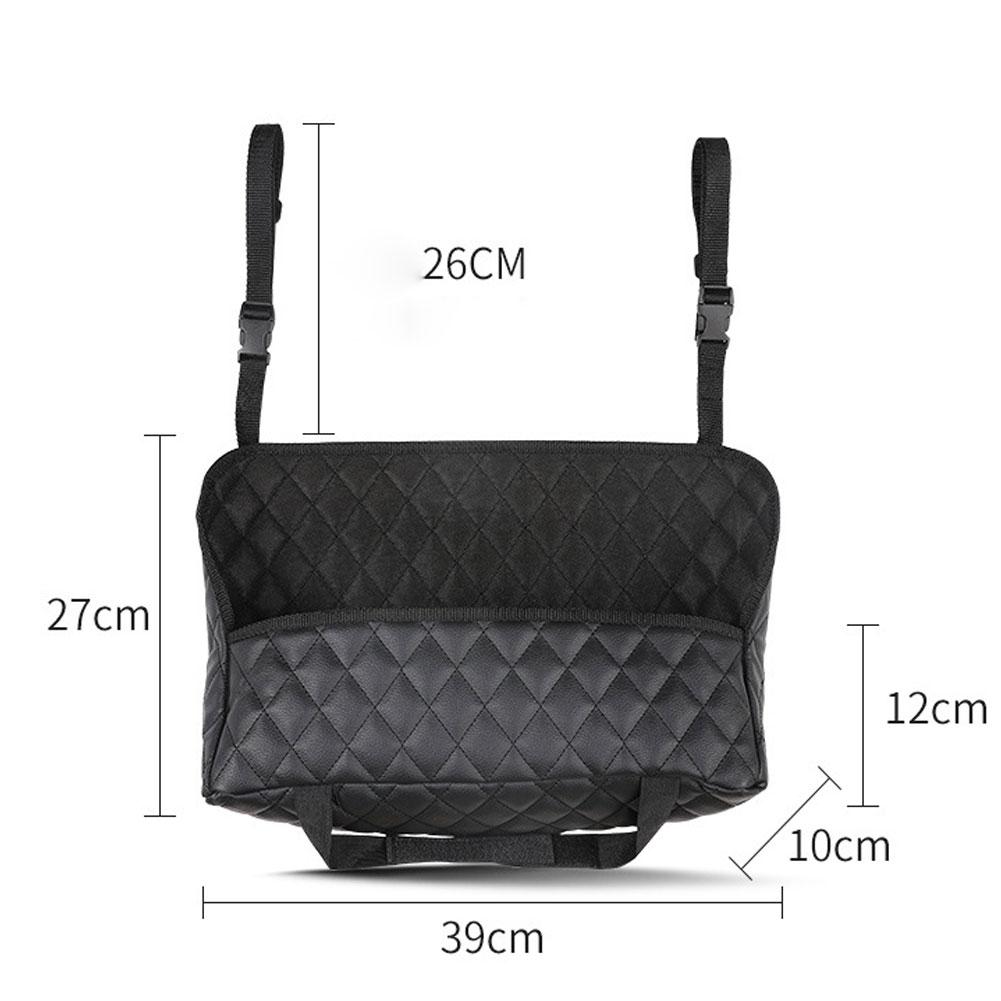 Car Handbag Holder Leather Seat Back Organizer Large Capacity Bag Purse Storage Pocket