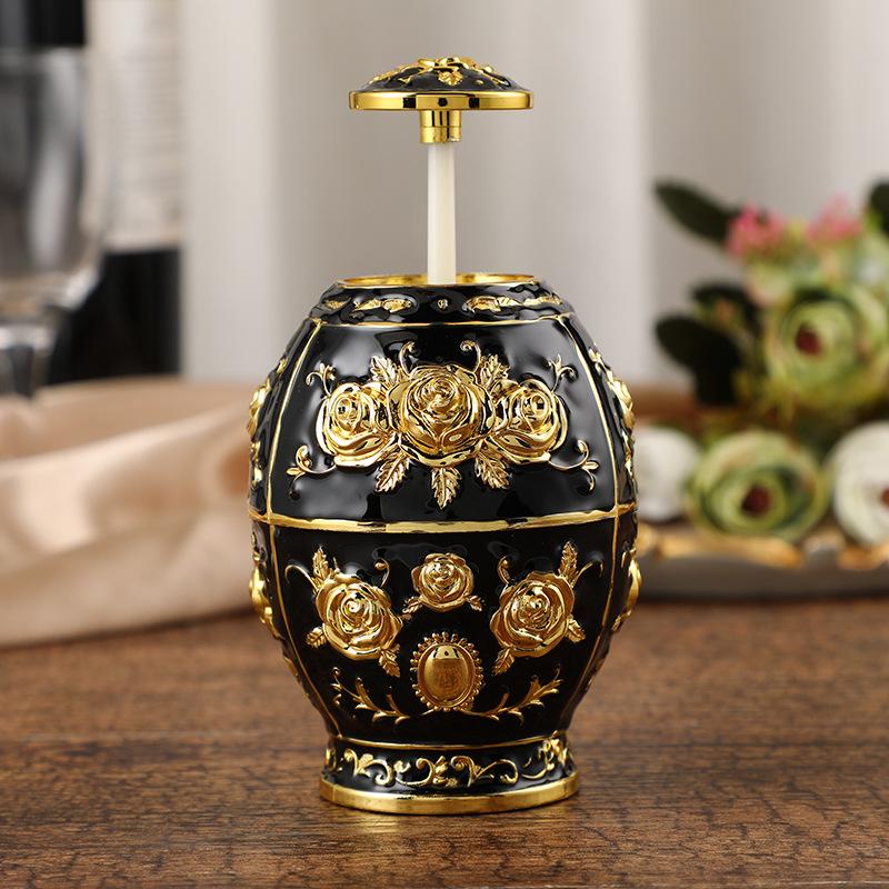 Toothpick Dispenser Case Automatic Retro Pop Up Toothpick Holder Storage Organizer Container Decoration for Home Decoration