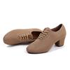 Mesh Breathable Latin Dance Shoes Jazz Latin Tango Women's and Men's Non Slip Dance Shoes 1/2 Inch In Height