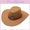 Jazz Hat For Women With Large Brim Wool Felt Sunproof Sun Hat For Outdoor Travel