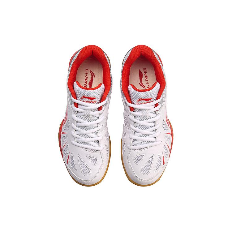Li Ning Cushioning Support Balance Low top Training Shoes Women's White Red APTM004-1