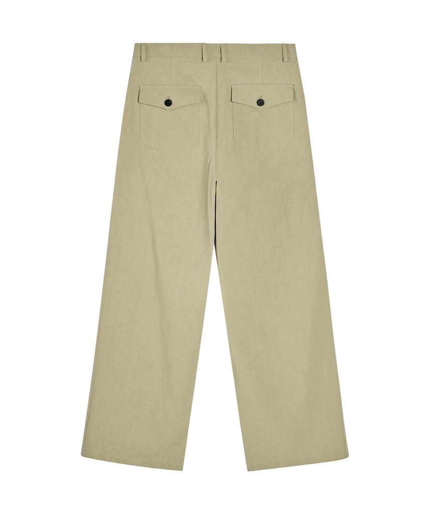 Akesi Harrison Wide Chino Pants_Washed Beige