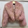 Real Raccoon Fur Coat Quilted Braided Large Lapel Fur Coat High Waist Short Style Youthful Temperament Winter Top