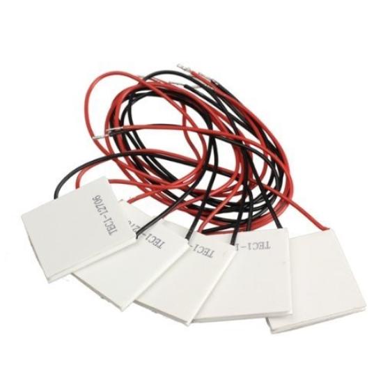 TEC1-12706 Semiconductor Thermoelectric Cooler Peltier Element Tablet DC12V 6A (Set of 5)