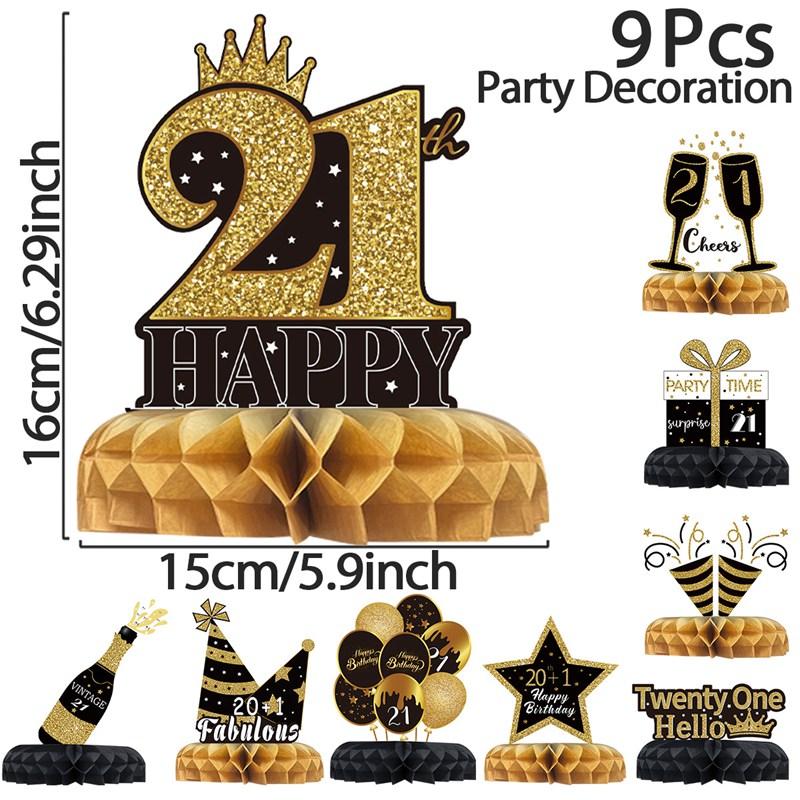 1pc Gold Black Table Cloth Large Disposable Table Cover Glitter Happy Birthday Tablecloths Kids Adult Birth Plastic Tables Cloth