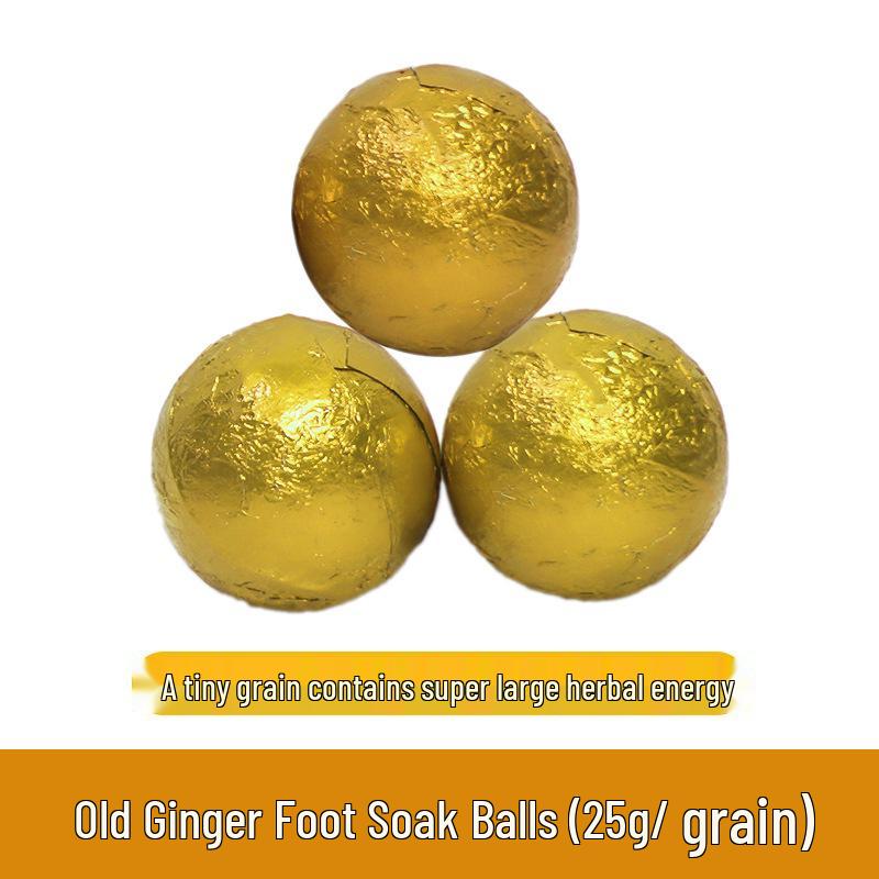 Sweat-Inducing Herbal Foot Soak Balls with Mugwort, Safflower, and Ginger Essential Oils - Instant Dissolving Bath Salt Balls