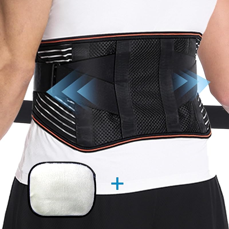 

[Aollaa] waist corset Lumbar supporter [thin 3D structure, cold protection with soft pad, less stuffy] Lumbar supporter Waist belt [4 posts 2