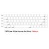 PBT-Tastenkappen, 68 Tasten, minimalistisches weißes Blanko-Tastenkappen-Sublimations-Tastenkappen für AK680 RK68 DK68 Tastaturlayouts