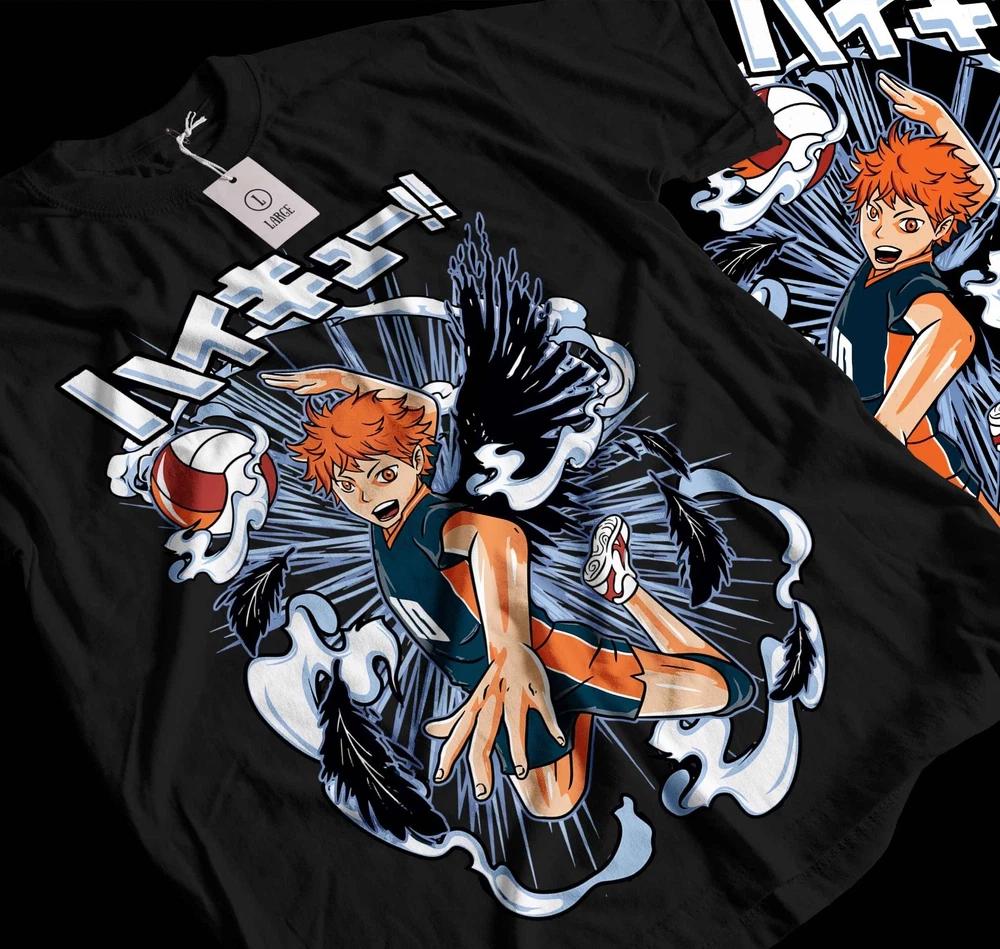 Hinata Shoyo Unisexga Strip Haikyuu Haikyu Anime Unisex Tshirt TShirt Tee Best 061 S
