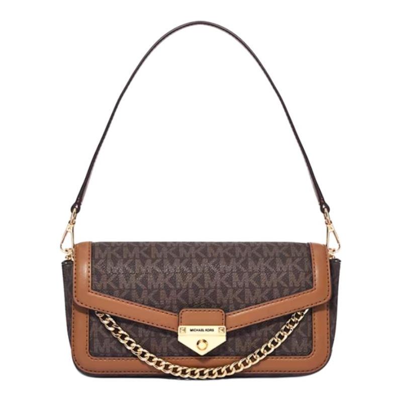 MICHAEL KORS Soho Classic Presbyopia Magnetic Buckle PVC Handbag Women s Brown коричневый