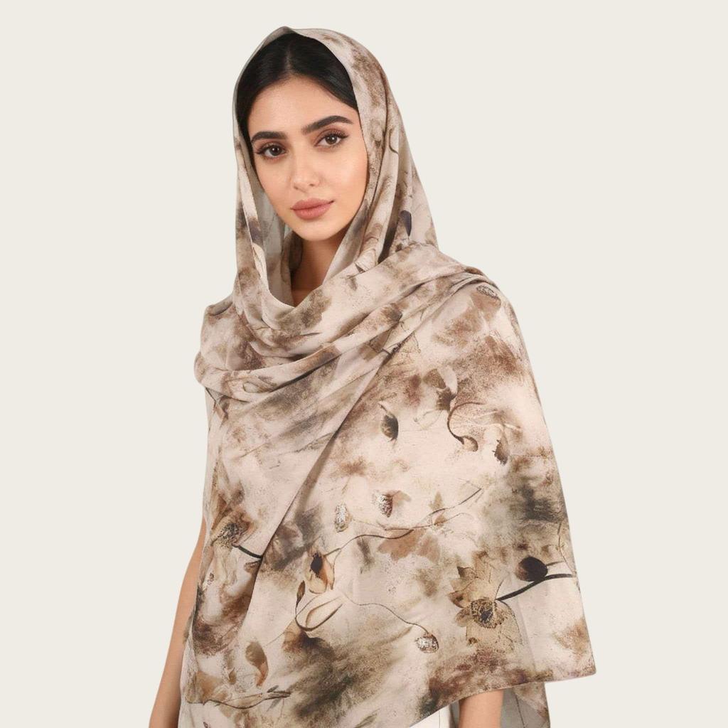 Super Soft Italian Elastic Watercolor Headscarf - 2026 Spring/Summer Collection