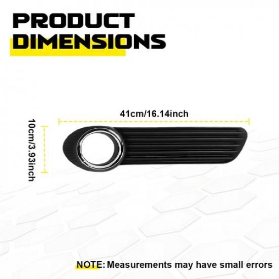 Set-2 Front Fog Light Lamp Cover Black Grille Bezel For Toyota Avalon 2008-2010