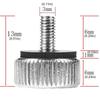 Silver M3x6mm Fine Thread Thumb Screws for Computer Case Easy Hand Installation and Metal Construction