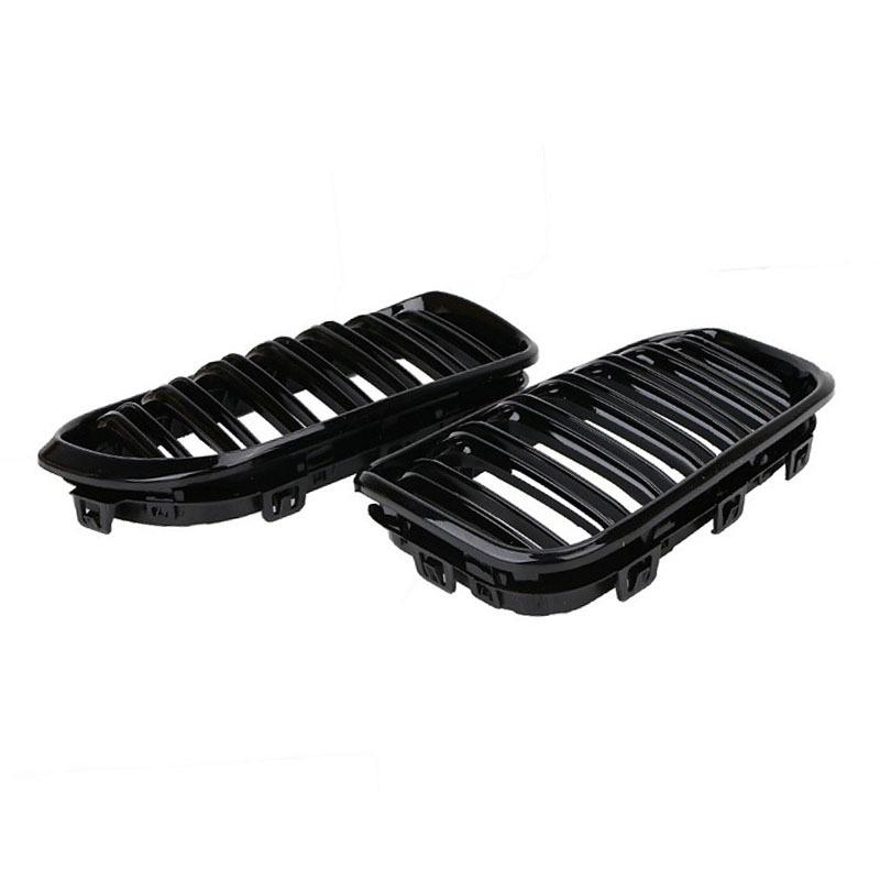 Car Front Bumper Grilles Kidney Racing Grill For BMW 1 Series F20 F21 LCI 120I 2016 2017 Double Slat Replacement Grille