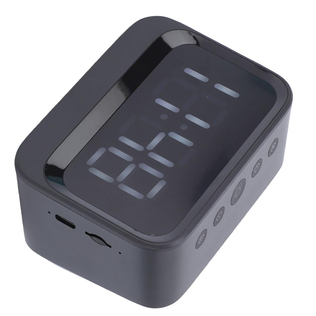 Ceas Digital cu Boxă Wireless Afișaj LED Ceas deșteptător Reîncărcabil cu Player Muzică MP3 pentru Persoanele care Dorm