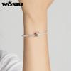 WOSTU 2021 925 Sterling Silver Vintage Motorcycle Car Pendant Charm Beads Fit Original Bracelet DIY Jewelry CTC533