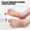 1 Pair Bunion Corrector Toe Separator Adjustable Gears for Bunion Relief Correction Comfortable Breathable Fabric Toe Straightener