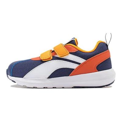 Li Ning Kids Sports Lifestyle Series Little Agan Sports Trend Low Top Casual Shoes Kids Casual Shoes Blue White Orange YKAP148-97