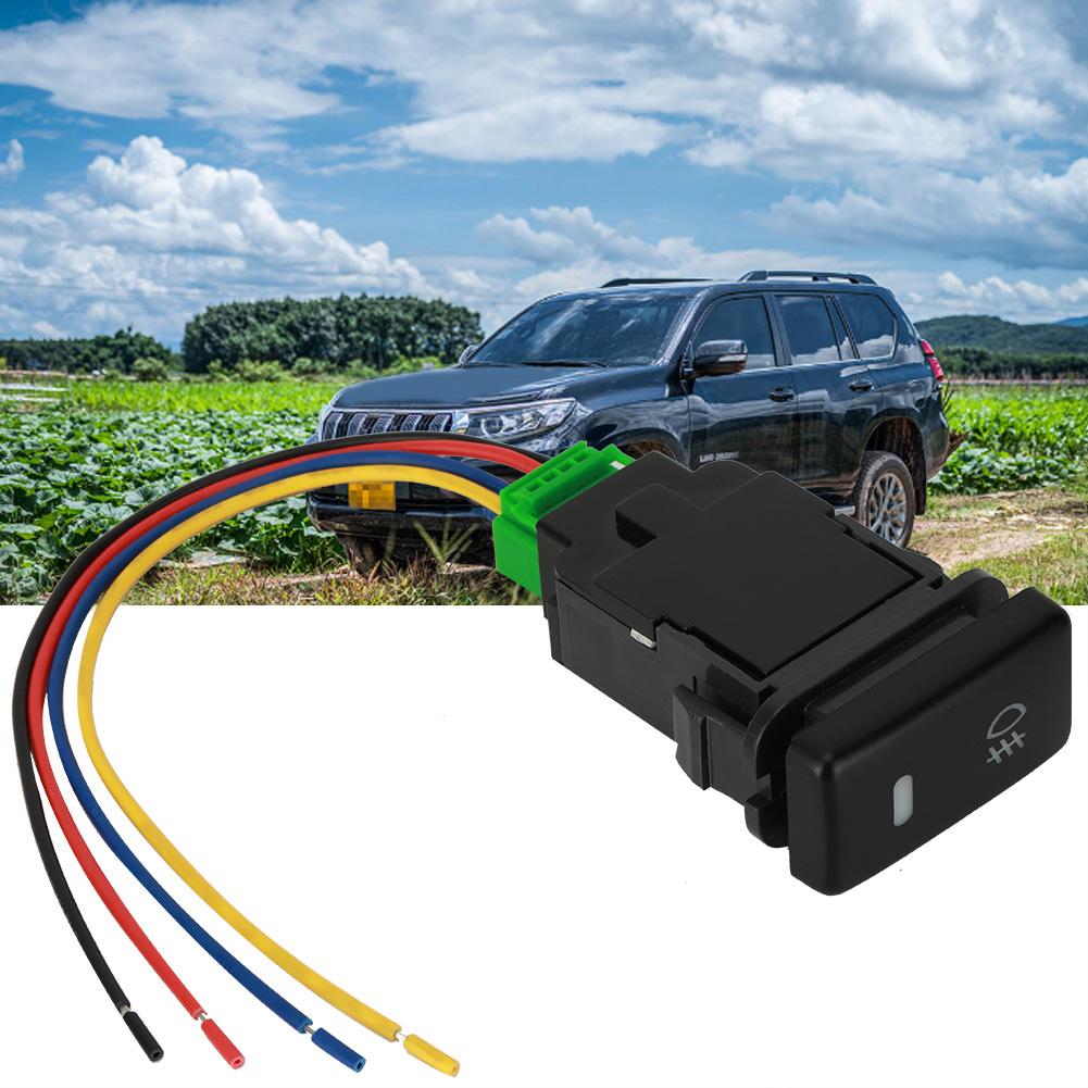 Push Toggle 12V 4-pole with LED Backlight Indicator Light for